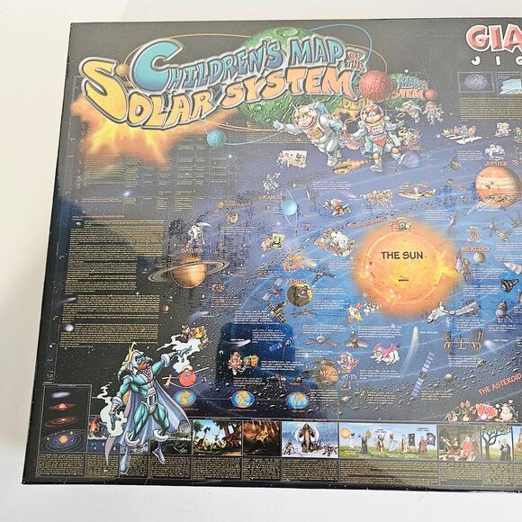 Children's Map Of The Solar System Puzzle 500 PC Space Jigsaw New Sealed - Picture 2 of 5